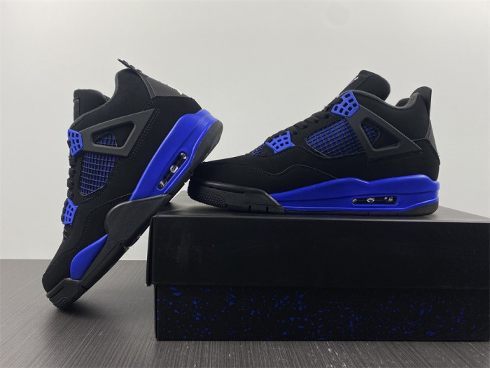 AIR JORDAN 4 RETRO BLACK GAME ROYAL