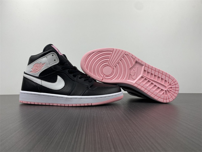 Jordan 1 Mid Arctic Pink Black (GS) 555112-061