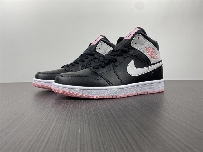 Jordan 1 Mid Arctic Pink Black (GS) 555112-061