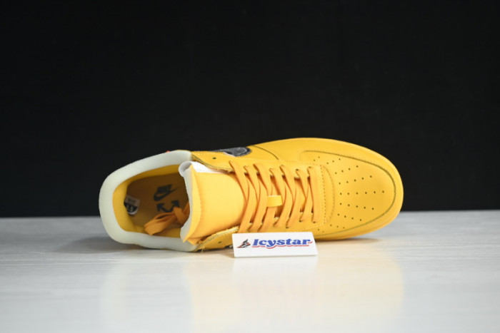 NIKE AIR FORCE 1 LOW OFW UNIVERSITY GOLD METALLIC SILVER DD1876-700