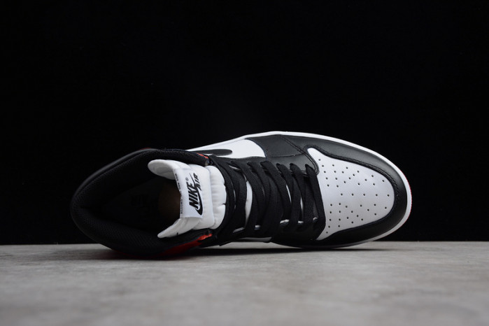 AIR JORDAN 1 High OG “Black Toe” white/ black-varsity red 555088-125
