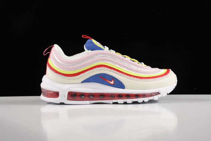 Nike Air Max 97 SE “Corduroy” Sail/Volt Glow/Arctic Pink AQ4137-101