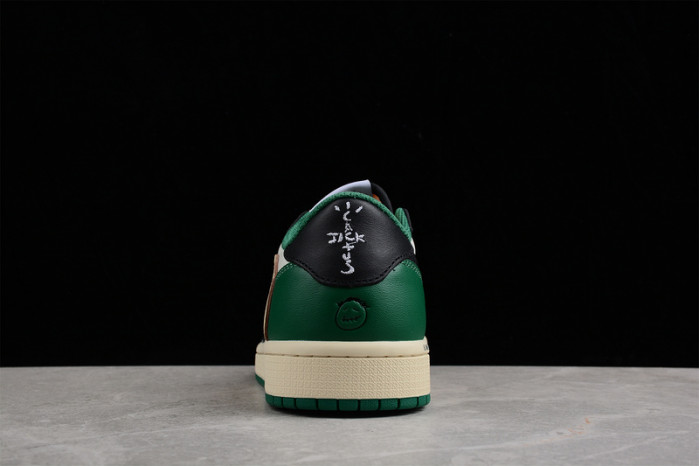 Fragment Design x Travis Scott x Air Jordan 1 Retro Low Green Black White DM7866-128