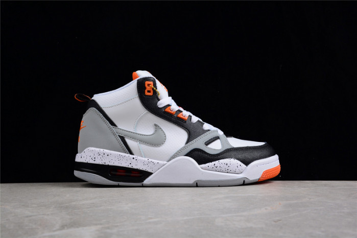 Nike Air Flight 13 Mid White Wolf Grey Total Orange Black 579961-105