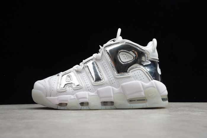 nike air more uptempo white Ch*0me blue tint 917593-100