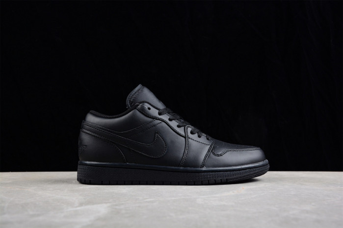 AIR JORDAN 1 LOW TRIPLE BLACK (2022) 553558-093
