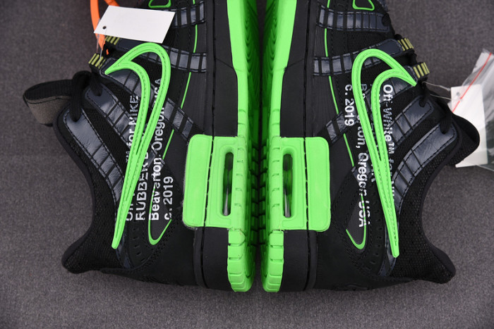 OFW x Nike Air Rubber Dunk “Green Strike” CU6015-001