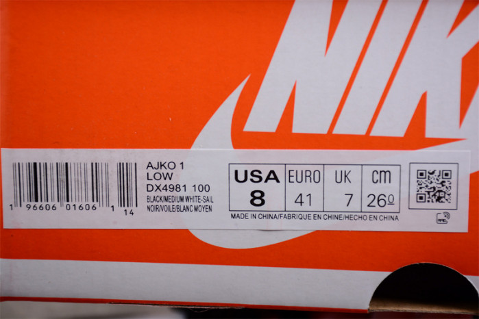 Jordan 1 Retro AJKO Low Black White DX4981-100