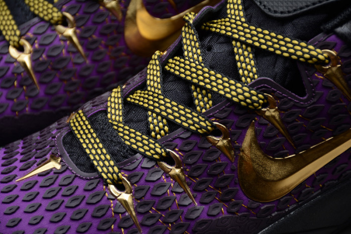 NIKE ZOOM KOBE VII BLACK PURPLE-GOLD 511371-005