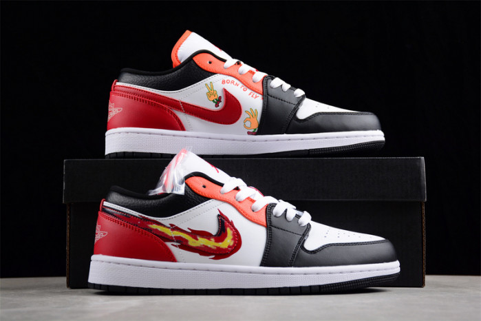 Air Jordan 1 Low GS Flaming FJ7222-101