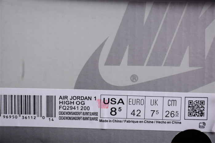 Jordan 1 Retro High OG SP Dusted Clay (Women