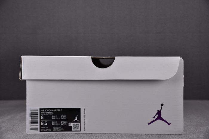 Air Jordan 4 Retro “Pure Money” white purple CT8527-115