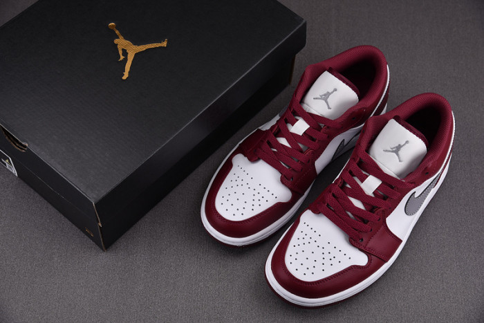 Jordan 1 Low White Bordeaux 553558-615