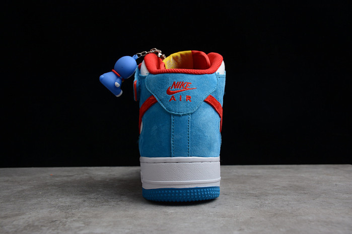 Nike Air Force 1 07 Mid Doraemon White Blue Red Yellow GB1236-160