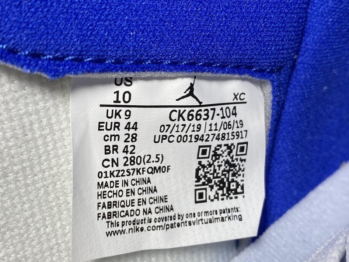 Air Jordan 1 Zoom White Racer Blue CK6637-104