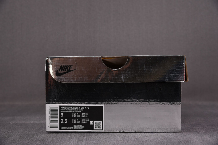 OFW x Nike SB Dunk Low Orange Perple White Shoes CT0856-801