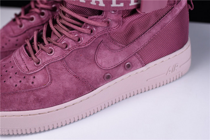 NIKE SF AIR FORCE 1 ONE FIF VINTAGE WINE PARTICLE ROSE AJ1700-600