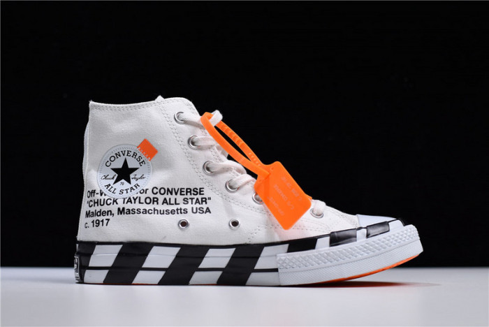 OFW x Chuck 70 White Converse - 163862C